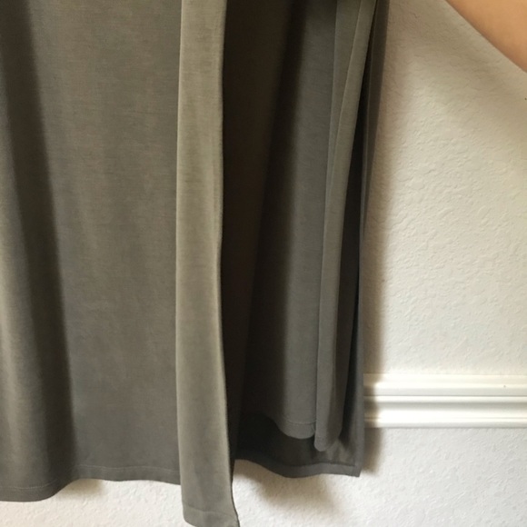 Club Monaco Olive Green Layered Dress Size Large - Picture 14 of 16